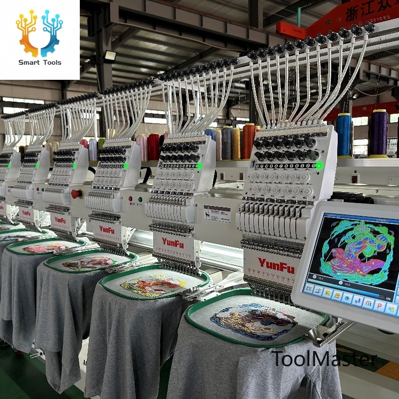 Embroidery Machine - [2026] YUNFU High-Speed 6-Head Cap Embroidery