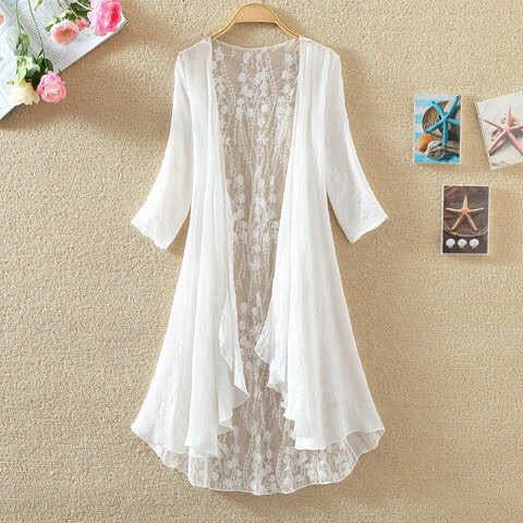 Embroidery Cardigan - Boho Holiday Beach Summer Cardigan Women