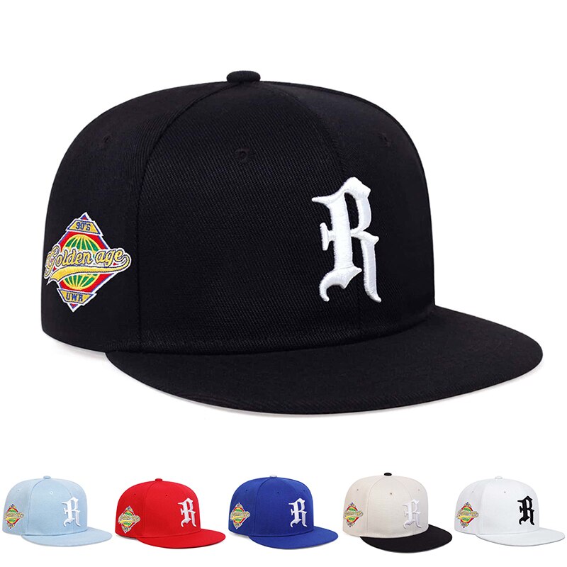 Embroidery Font - Gothic Letter R Embroidery Hip-hop Hats