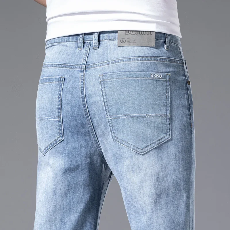 Embroidery On Jeans - 2024 Men's New Autumn Straight Casual
