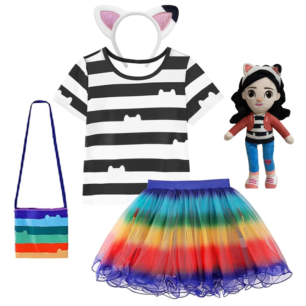 Embroidery Uniform - Children Skirt Sets Ggabby Doll Girls