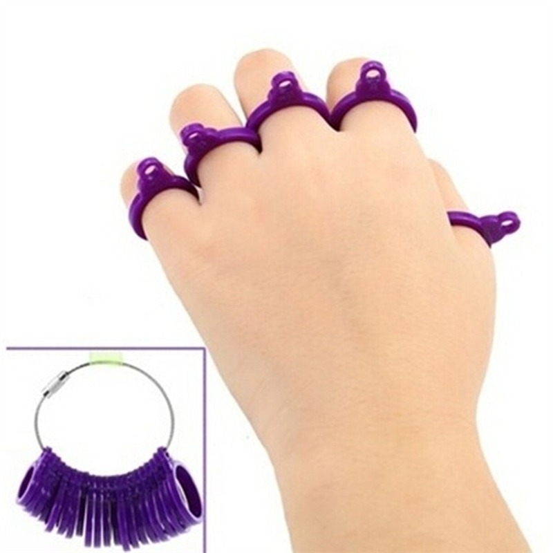 Embroidery Ring Sizes - Plastic Ring Jewelry Finger Size Measuring