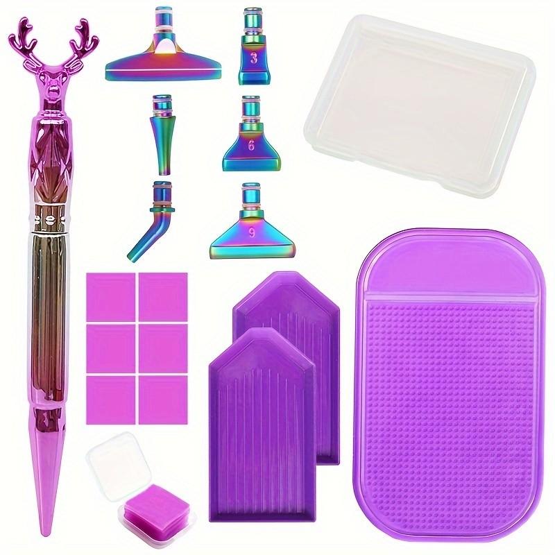 Embroidery Kit - Deer Antler-Shaped Rhinestone Pen with Metal