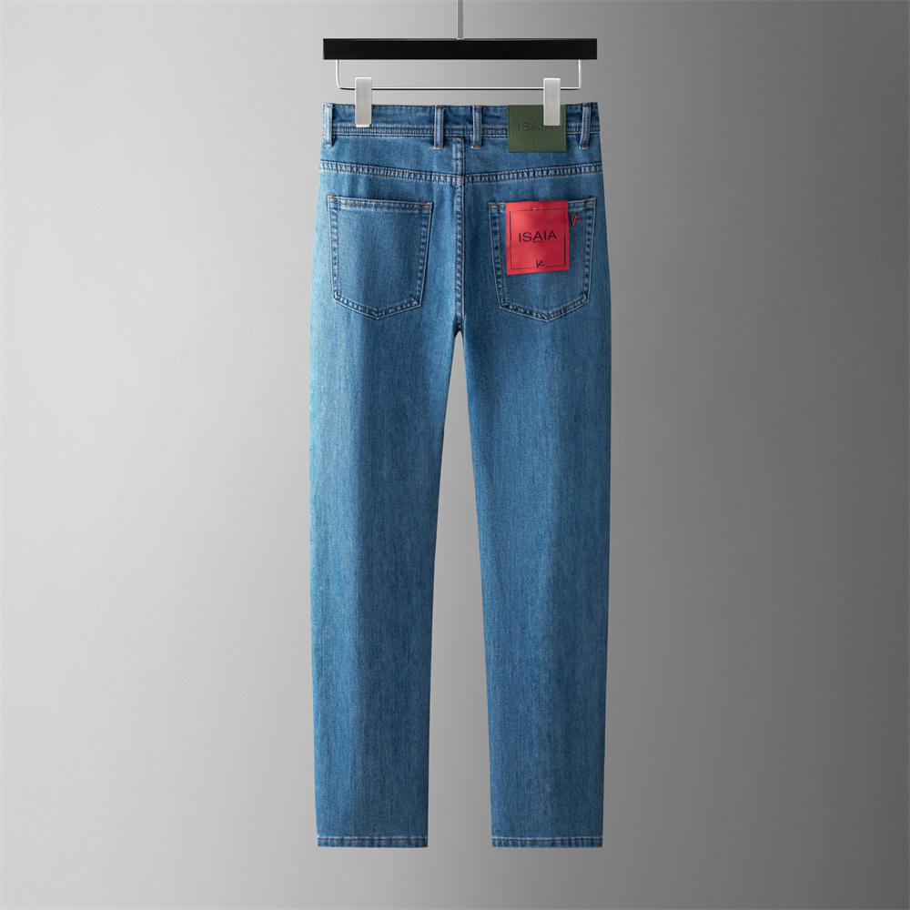 OECHSLI Jeans Thin Cotton Men  - Embroidery On Jeans ulasan dan harga