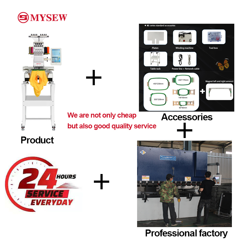MYSEW MFS800 Single Head 9  s  - Embroidery Machine ulasan dan harga