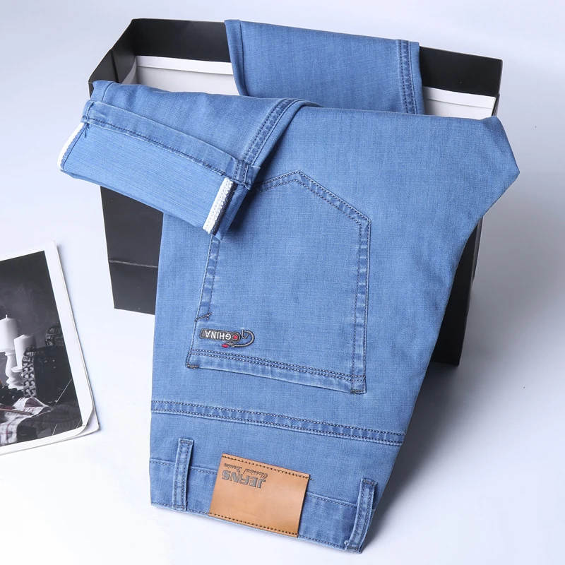 2026 New Ice Silk Thin Denim J - Embroidery On Jeans ulasan dan harga