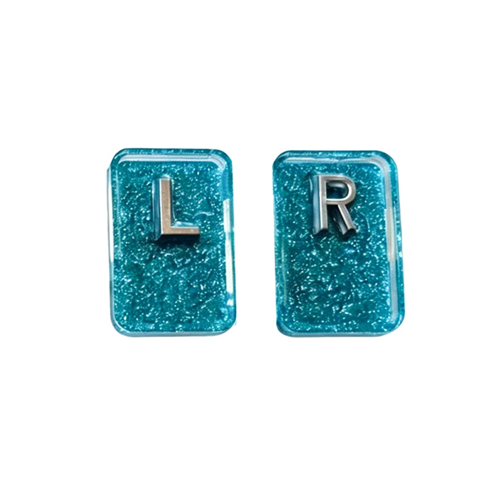 Glitter Resin L/R X-ray Marker - Embroidery Initials ulasan dan harga