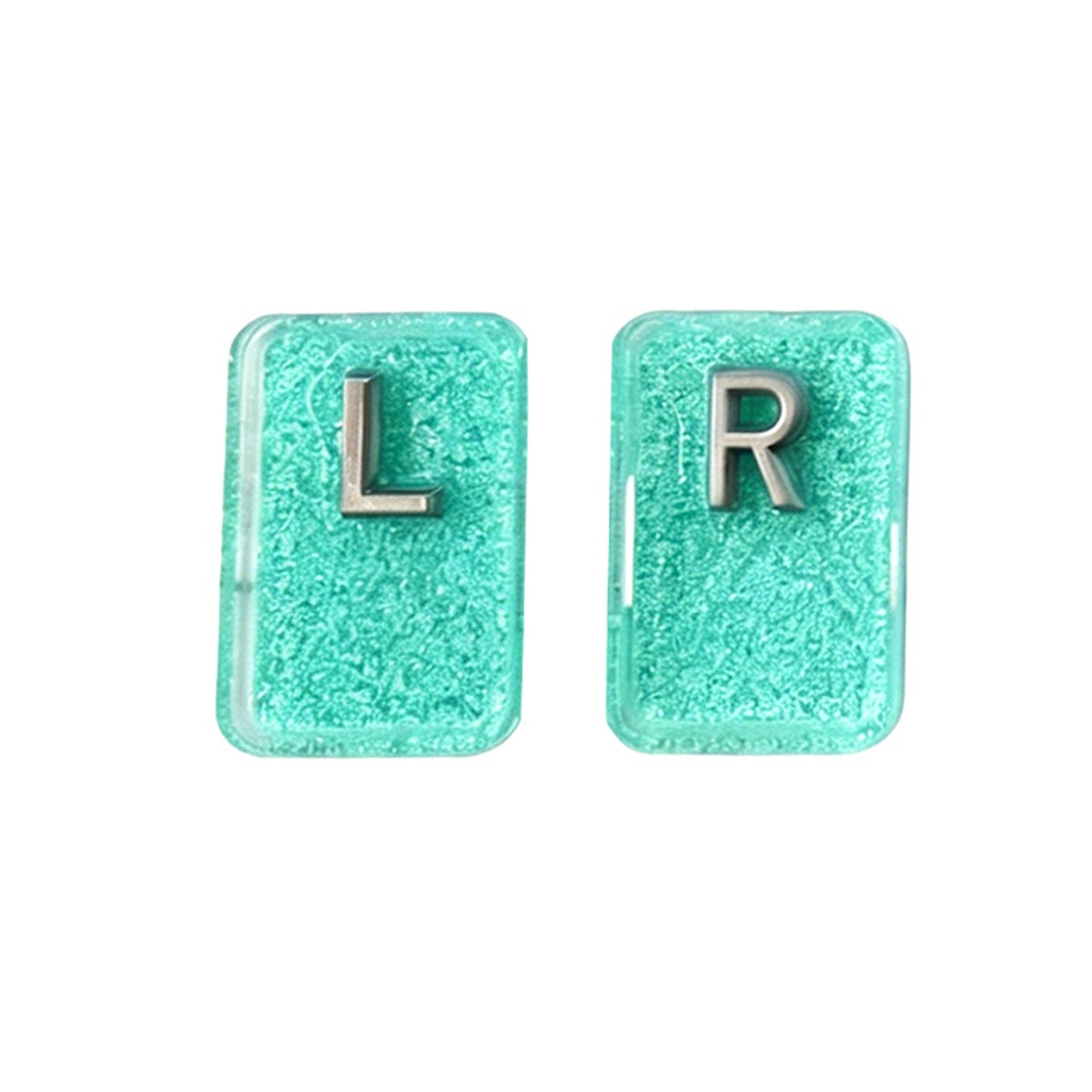 Glitter Resin L/R X-ray Marker - Embroidery Initials ulasan dan harga