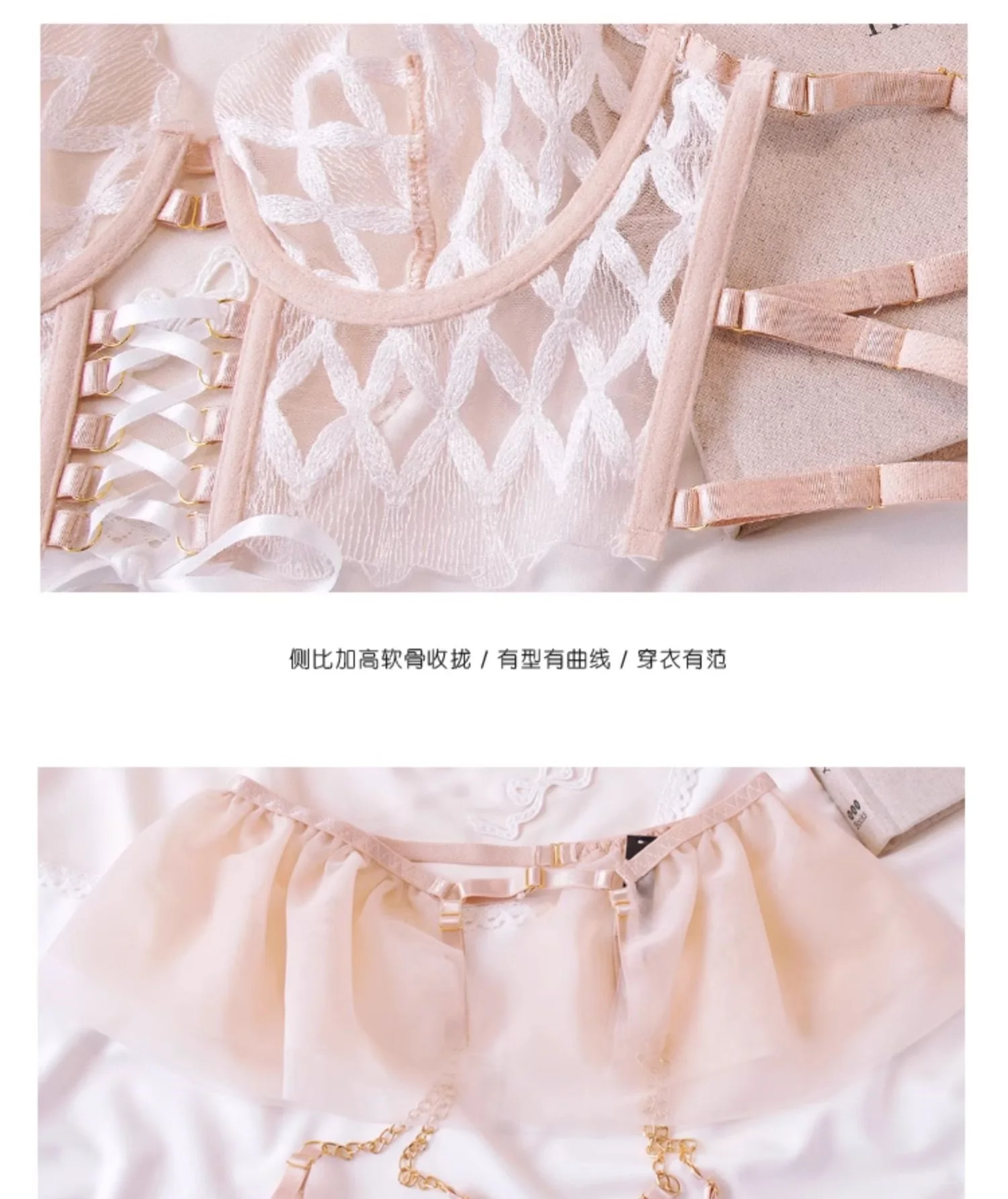 Embroidered Bralette Mesh Sexy - Embroidery Ring Sizes ulasan dan harga