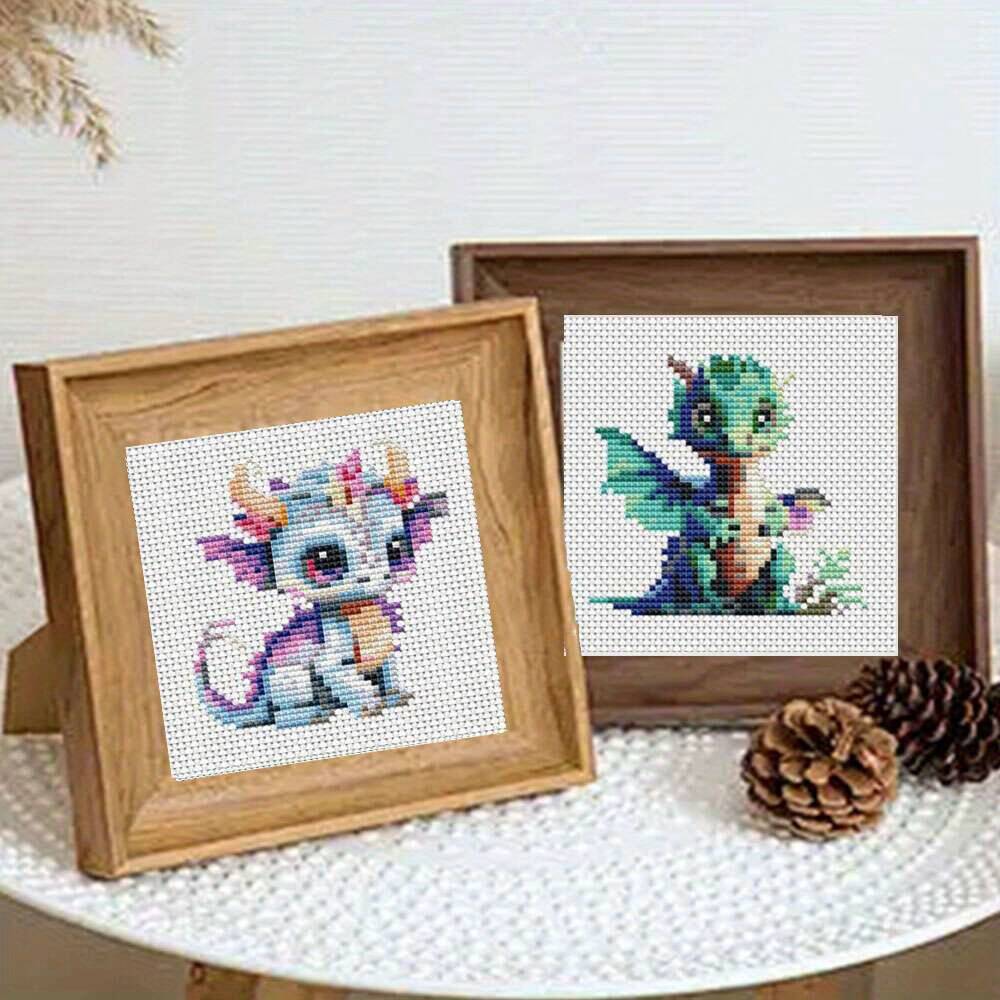 12Pcs Dragon Cross Stitch 11CT - Embroidery Tas ulasan dan harga