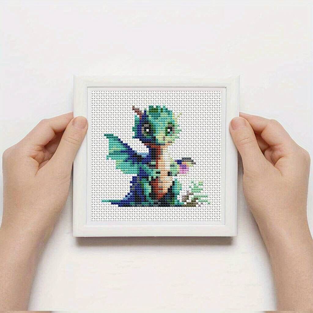 12Pcs Dragon Cross Stitch 11CT - Embroidery Tas ulasan dan harga