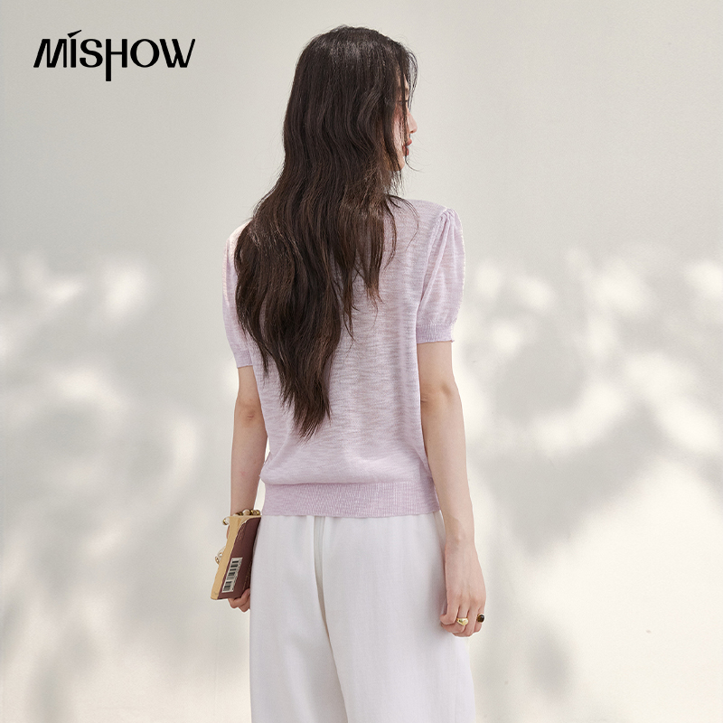 MISHOW Sweet Cat Letter Embroi - Embroidery Cardigan ulasan dan harga
