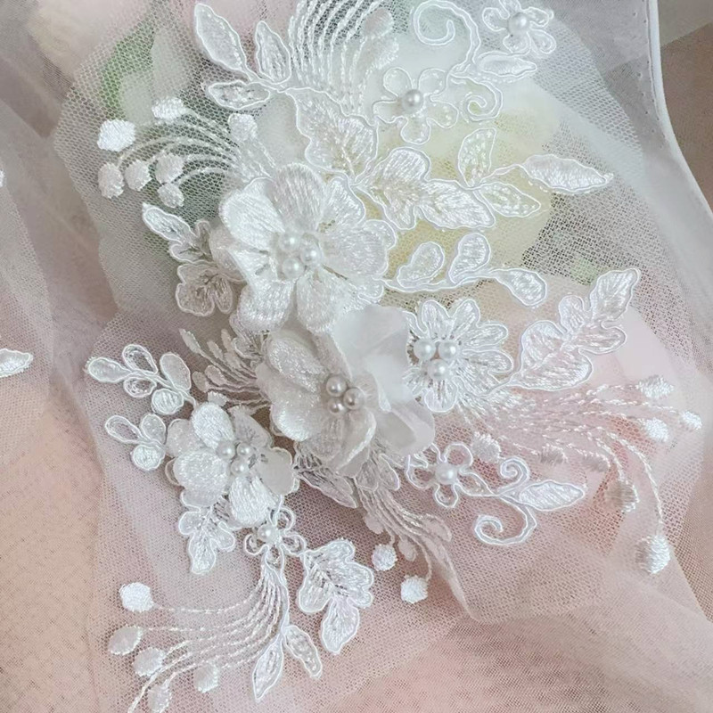 2PCS=1Pair,Rope Embroidery Pea - Embroidery Flower Pattern ulasan dan harga