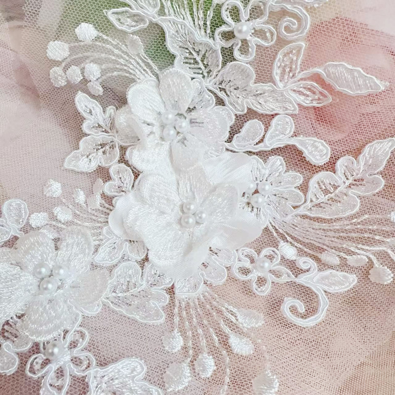 2PCS=1Pair,Rope Embroidery Pea - Embroidery Flower Pattern ulasan dan harga