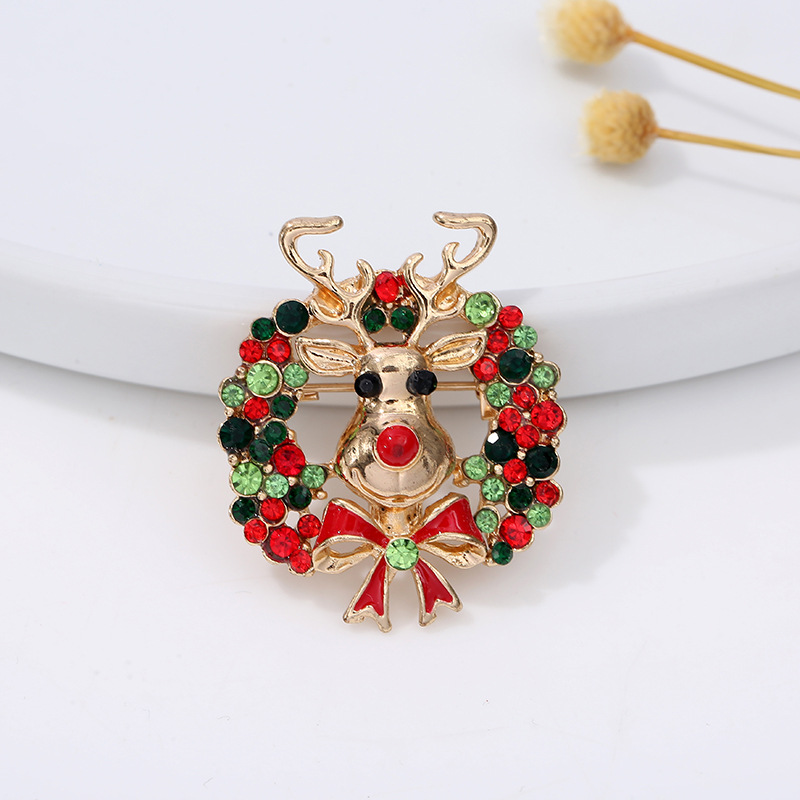 Christmas series jewelry brooc - Embroidery Font ulasan dan harga