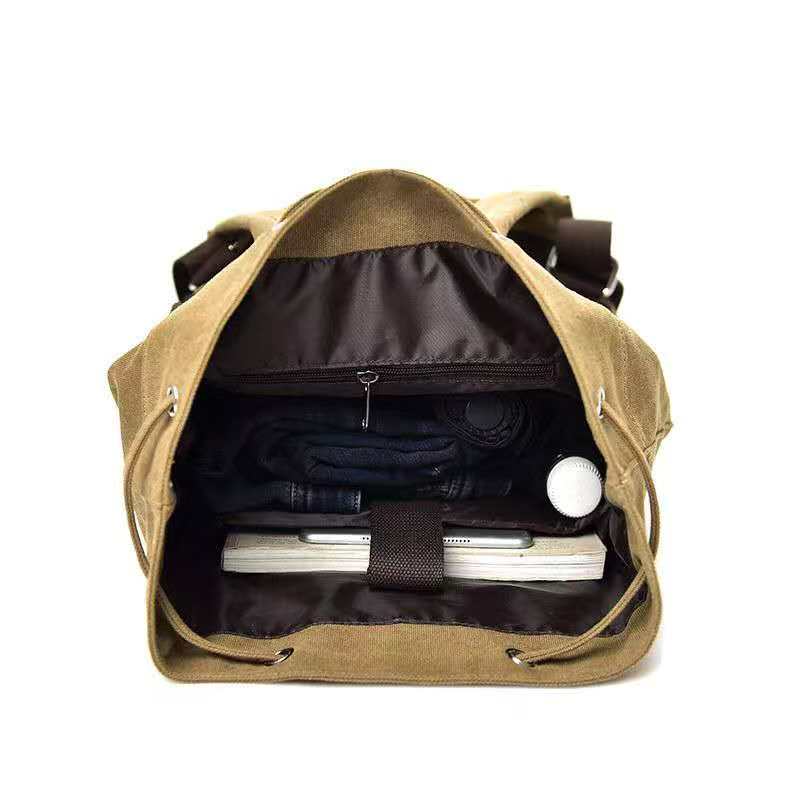 2026 Canvas backpack with dual - Embroidery Fashion ulasan dan harga
