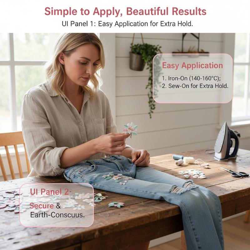 1Pcs Jacket Jeans Craft Access - Embroidery On Jeans ulasan dan harga