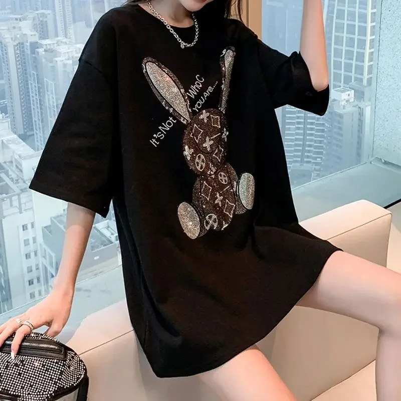 Women's Summer Casual T-Shirt: - Embroidery Fashion ulasan dan harga
