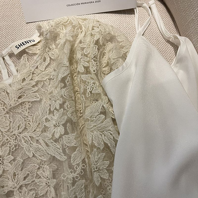 MEXZT Elegant Sheer White Shir - Embroidery On Shirt ulasan dan harga