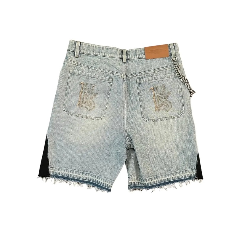 American Retro Denim Shorts Y2 - Embroidery On Jeans ulasan dan harga