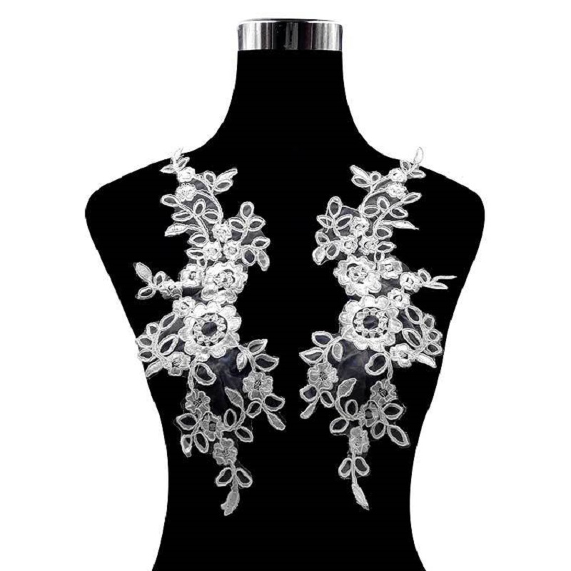 1 Pair Embroidery on the flowe - Embroidery Flower Pattern ulasan dan harga