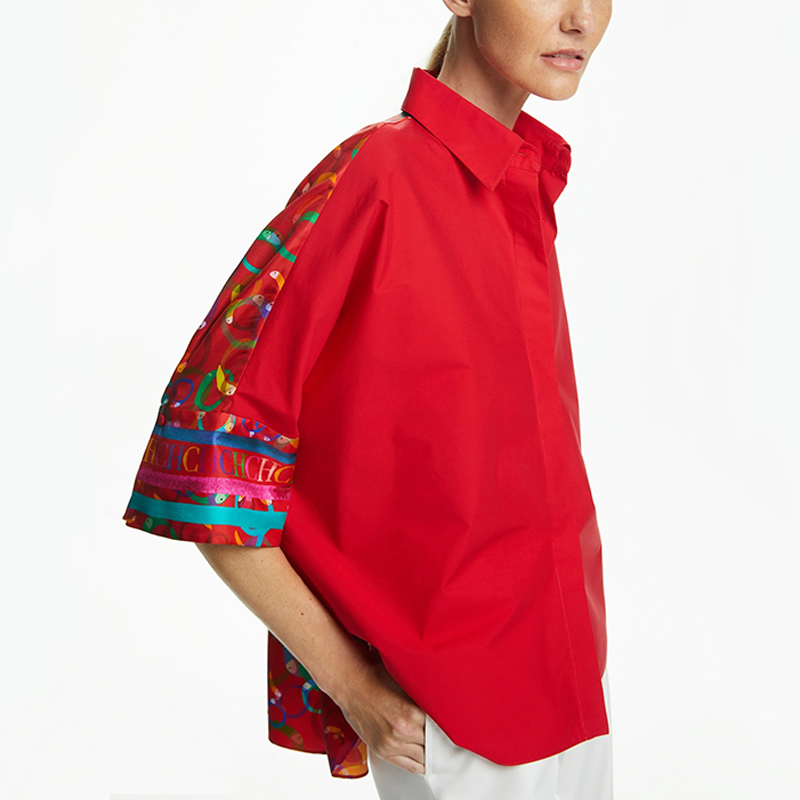Female Shirts Casual Women's B - Embroidery On Shirt ulasan dan harga