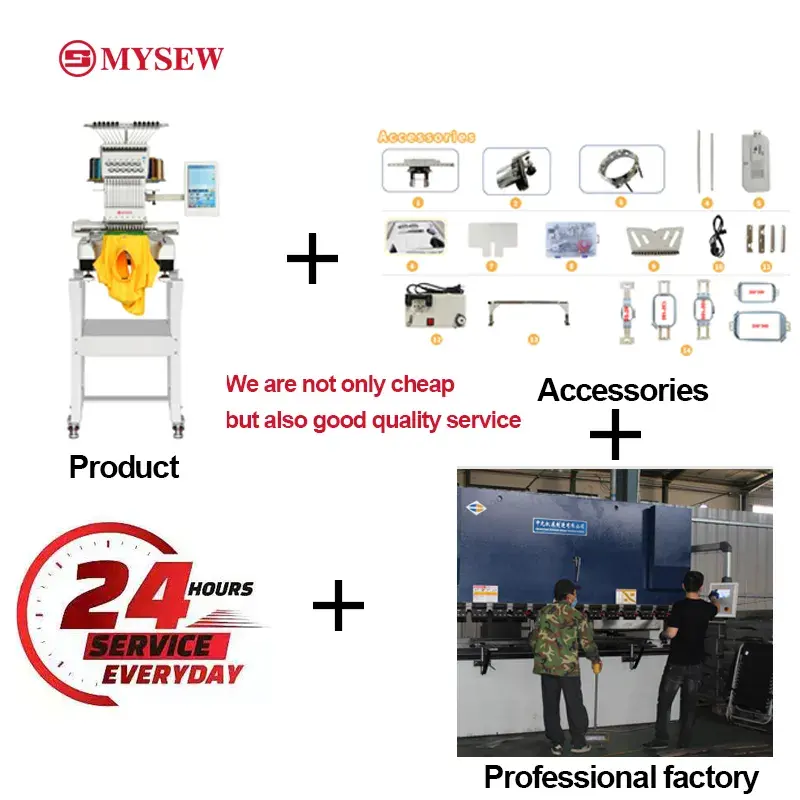 MYSEW MFS 1200 Industrial Auto - Embroidery Machine ulasan dan harga