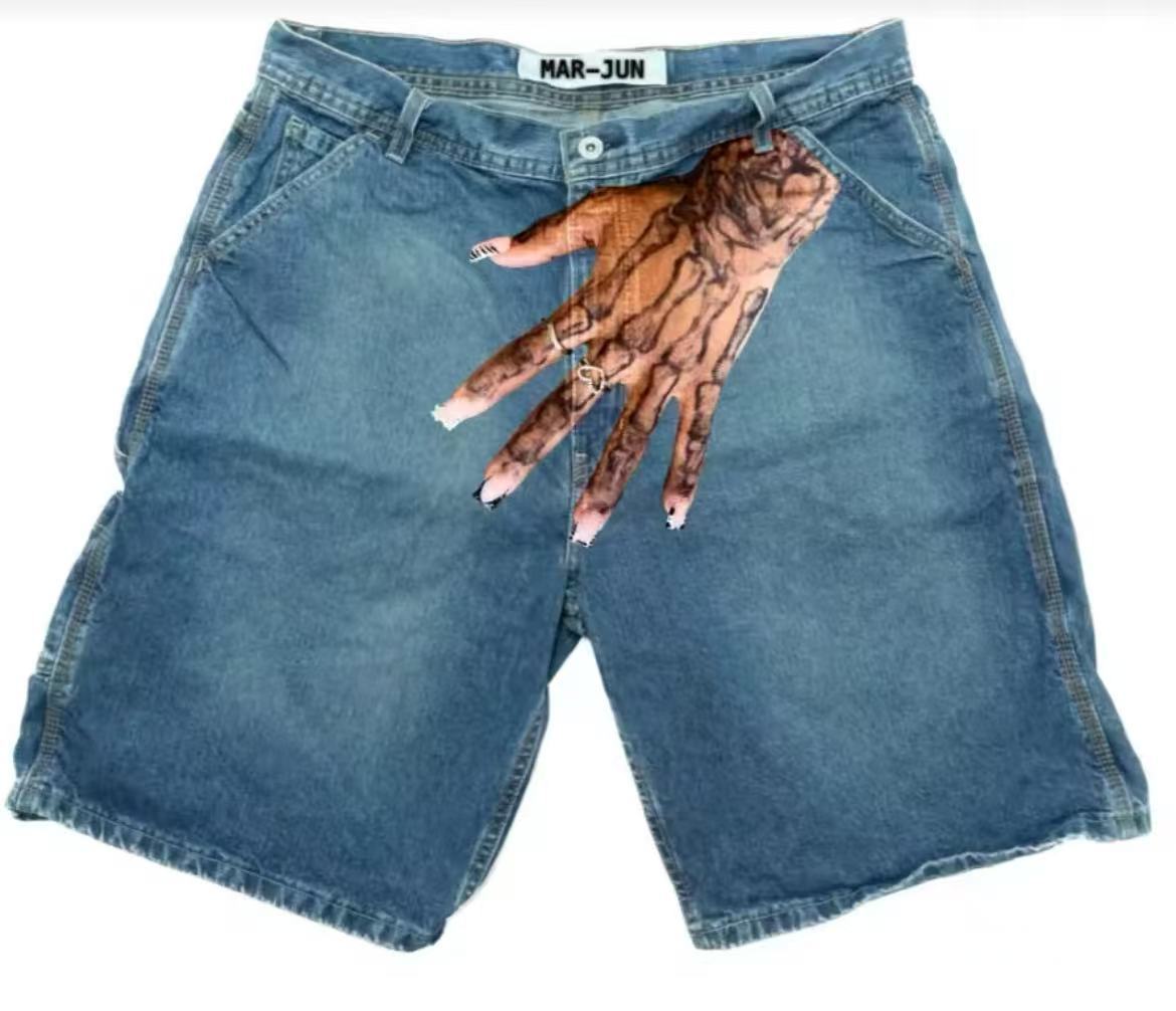 Deeptown Y2k Vintage Harajuku  - Embroidery On Jeans ulasan dan harga