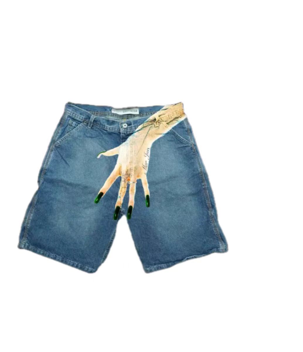 Deeptown Y2k Vintage Harajuku  - Embroidery On Jeans ulasan dan harga