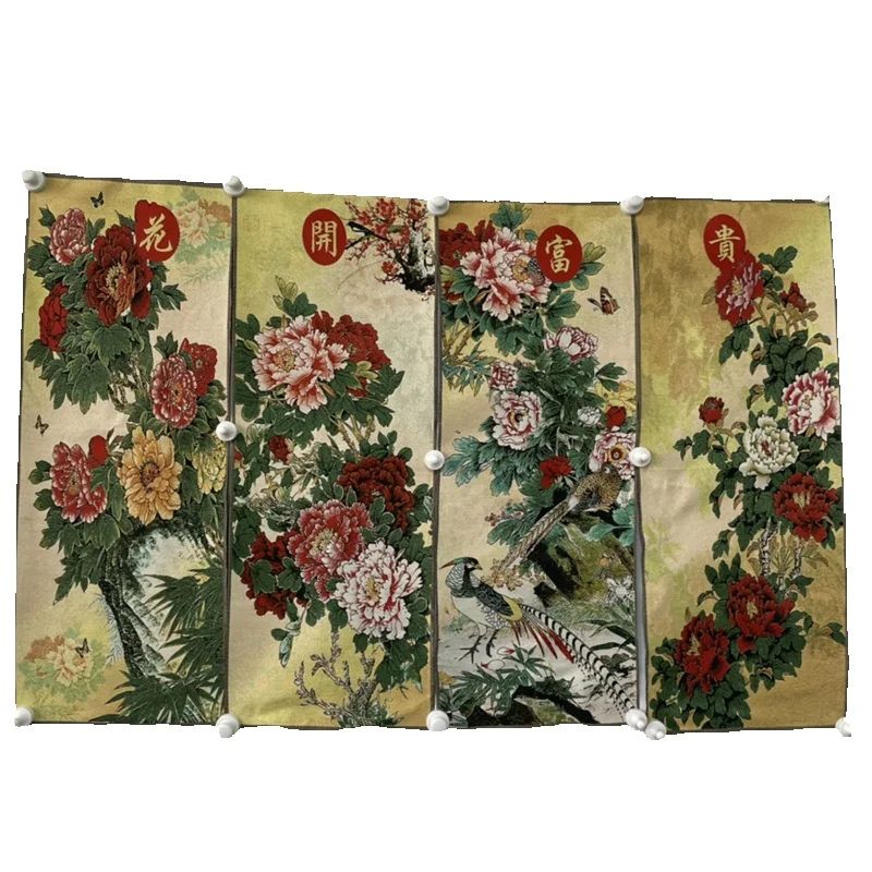 China Old Color Brocade Embroi - Embroidery Flower Pattern ulasan dan harga