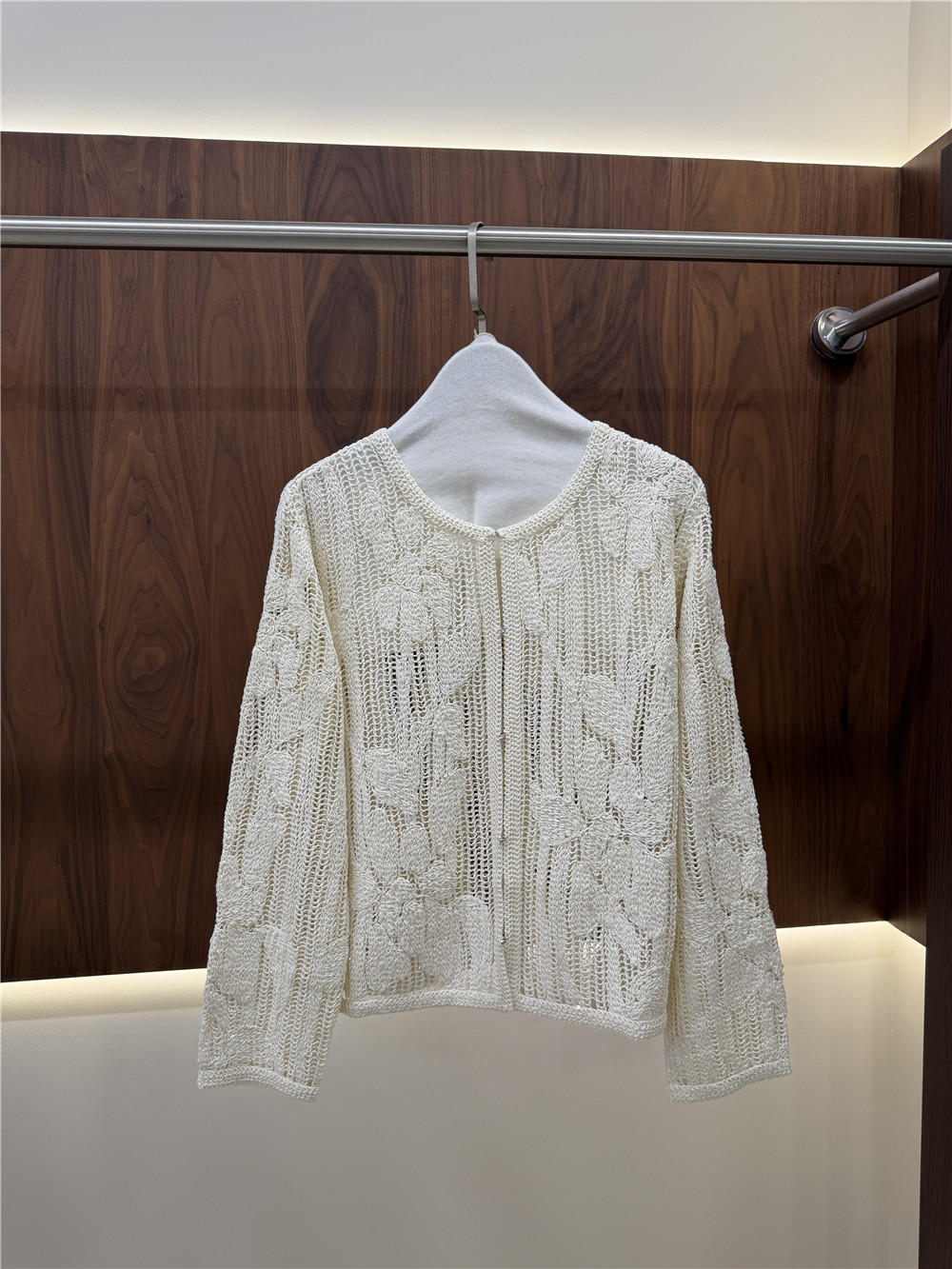 Women's Openwork Embroidered K - Embroidery Cardigan ulasan dan harga