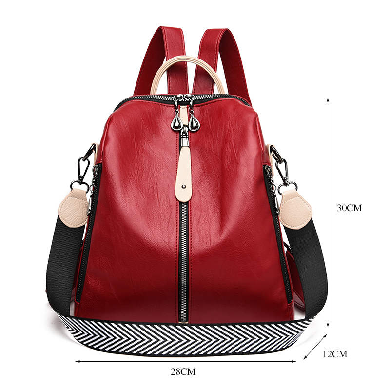 Fashion Backpack Women Soft Le - Embroidery Kit Pouch ulasan dan harga