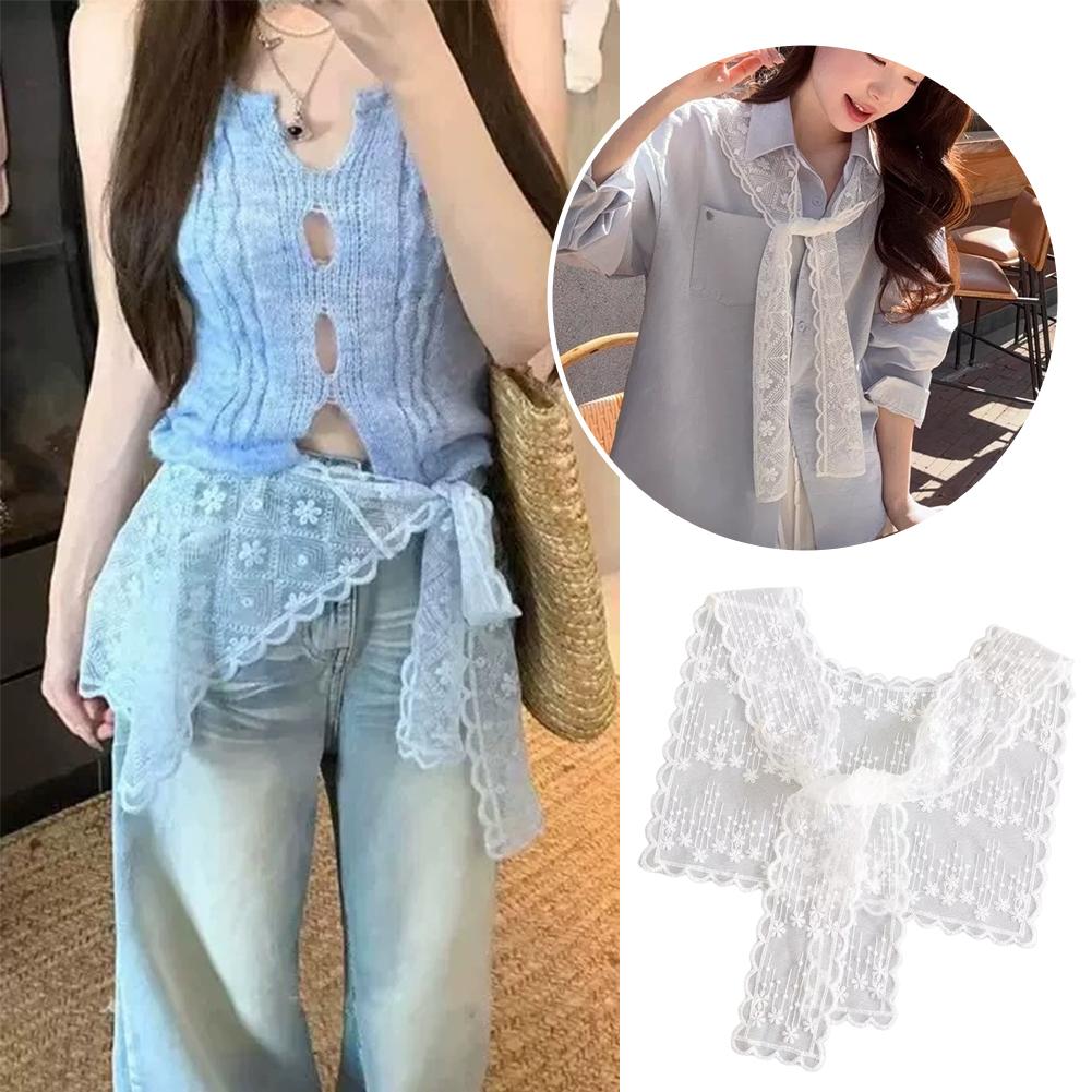 French Lace Shawl Scarf for Wo - Embroidery Uniform ulasan dan harga