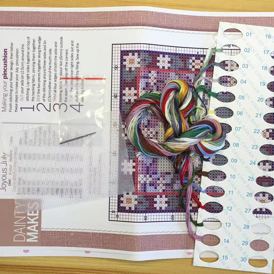 ZC184 Cross stitch kits Cross- - Embroidery Tas ulasan dan harga