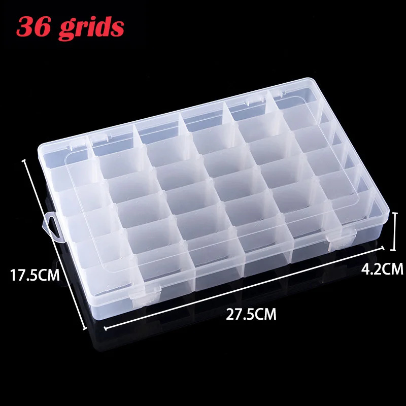 6/24/36 Grids Plastic Storage  - Embroidery Tas ulasan dan harga