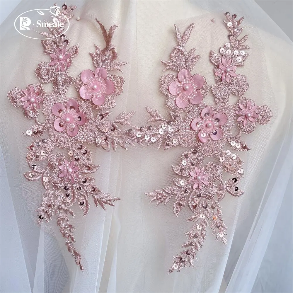 2PCS/1Pair New 12 Colors Sequi - Embroidery Flower Pattern ulasan dan harga