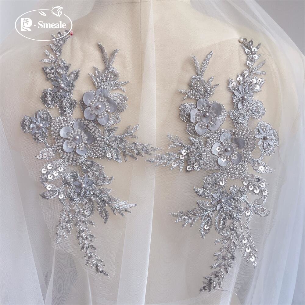 2PCS/1Pair New 12 Colors Sequi - Embroidery Flower Pattern ulasan dan harga