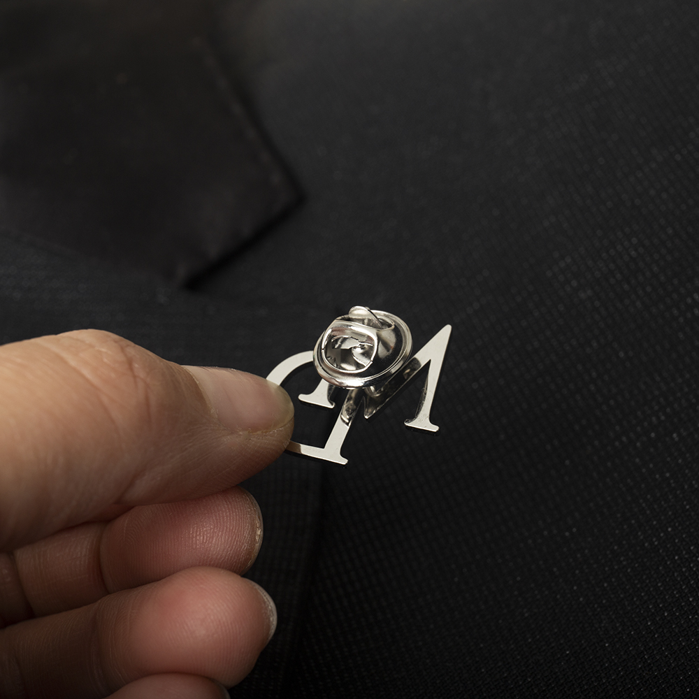 Tangula Custom Initials Brooch - Embroidery Initials ulasan dan harga