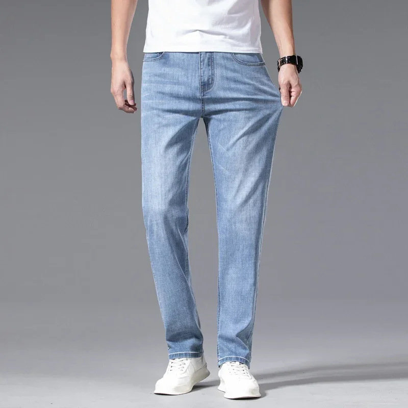 2024 Men's New Autumn Straight - Embroidery On Jeans ulasan dan harga