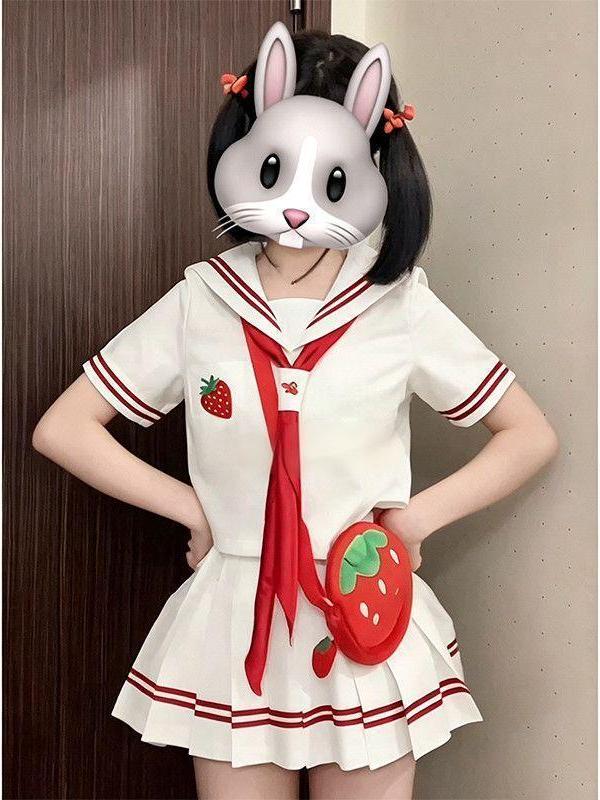 2026 Anime JK Uniform Strawber - Embroidery Uniform ulasan dan harga