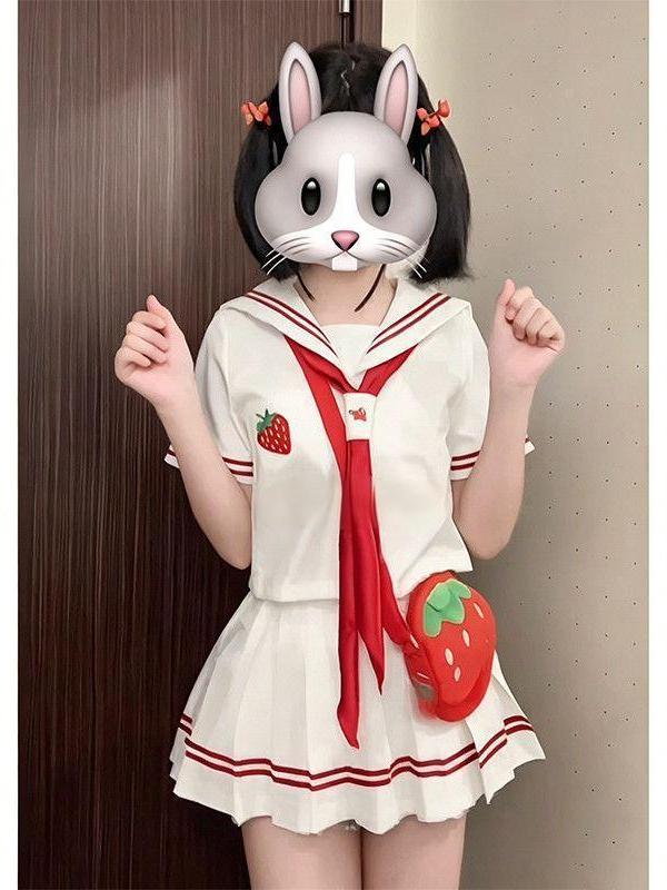 2026 Anime JK Uniform Strawber - Embroidery Uniform ulasan dan harga