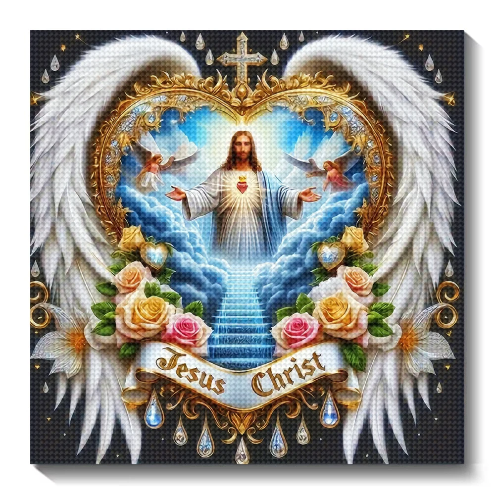 5D DIY Diamond Painting Portra - Embroidery Jesus ulasan dan harga