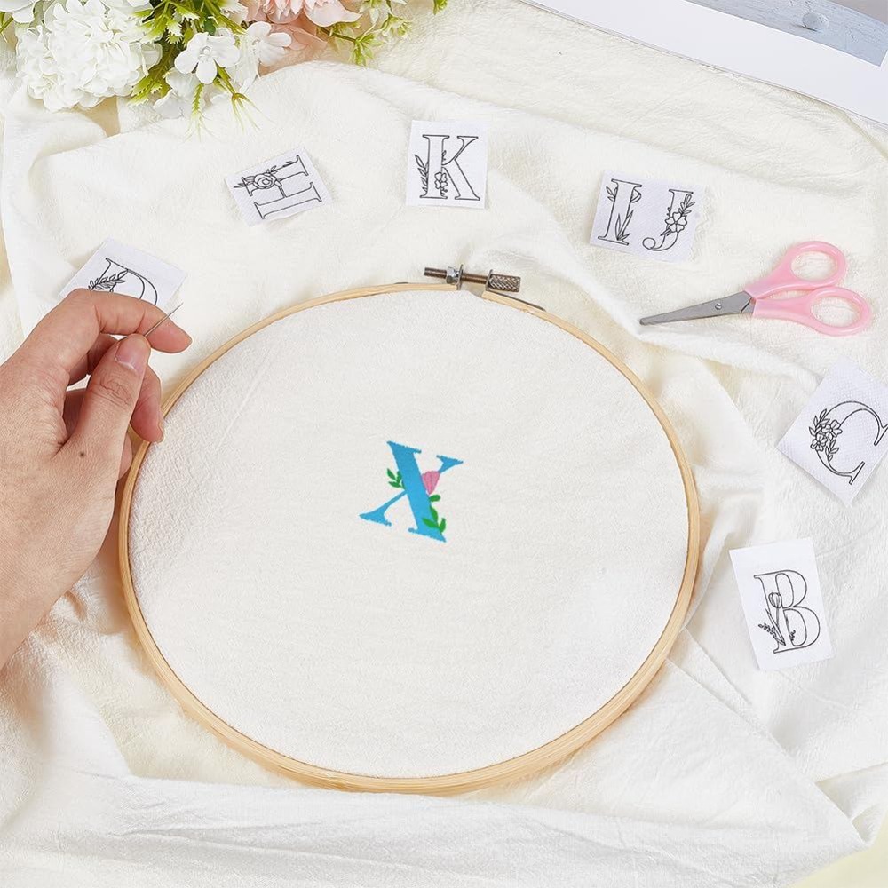 104Pcs Letter Embroidery Trans - Embroidery Initials ulasan dan harga