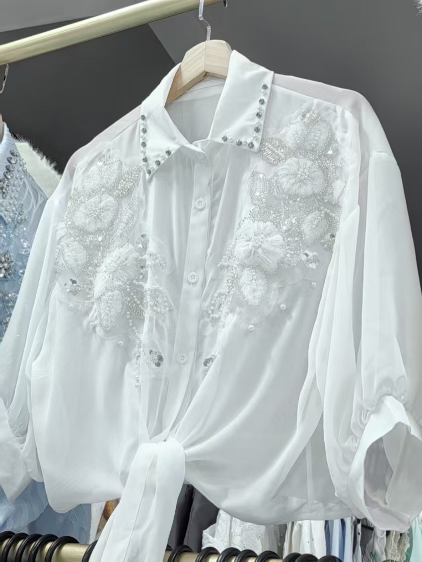 Streetwear Summer Sunscreen Bl - Embroidery Cardigan ulasan dan harga