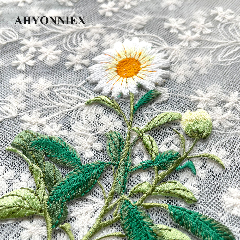 1 Piece Iron on Embroidery Pat - Embroidery Flower Pattern ulasan dan harga