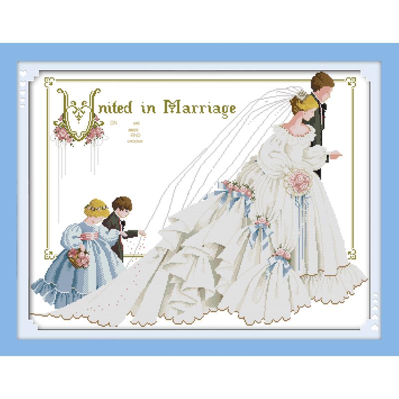 Wedding Series Counting Cross  - Embroidery Tas ulasan dan harga