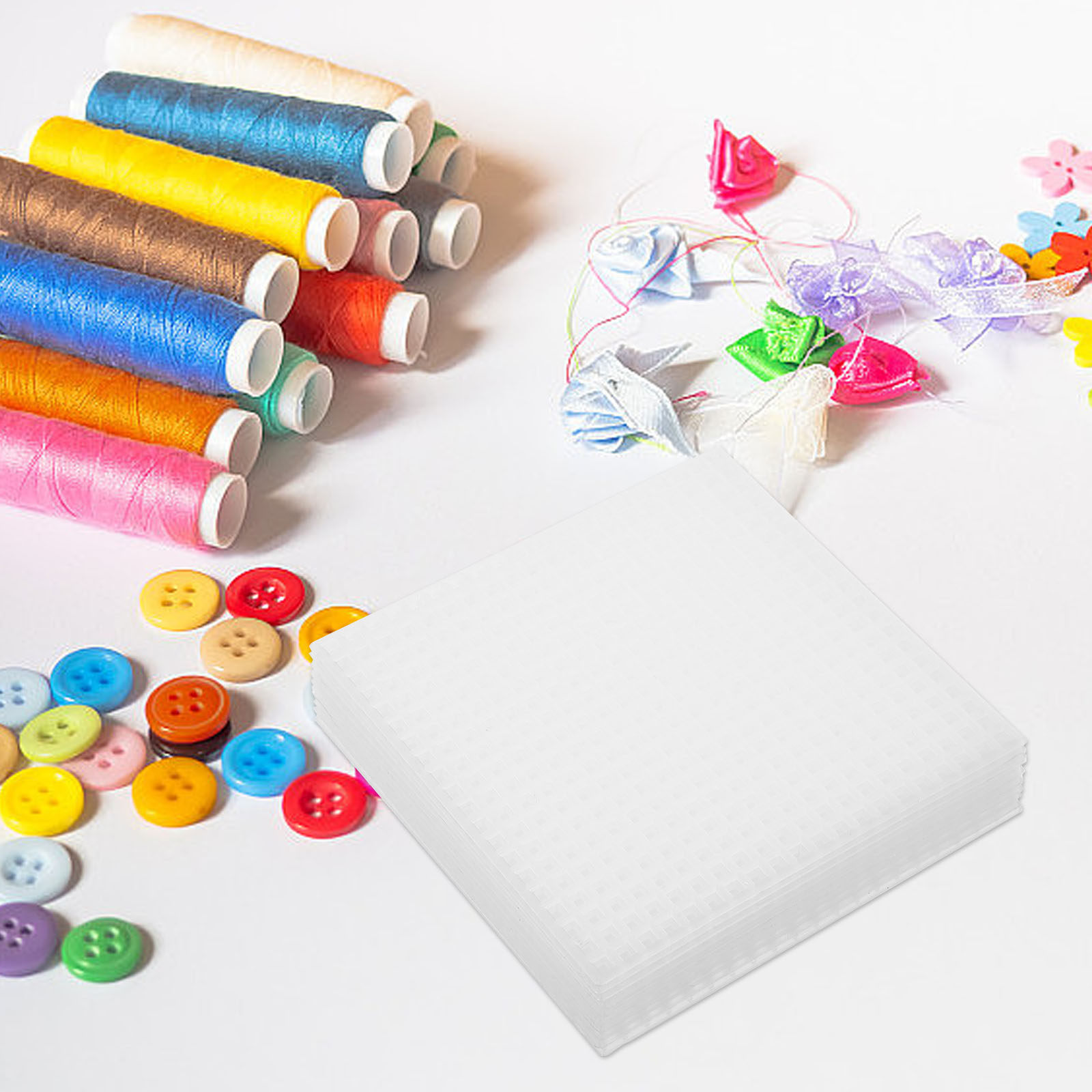 10pcs 8x8cm Square Mesh Sheets - Embroidery Uniform ulasan dan harga