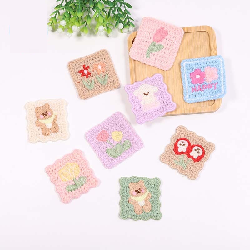 5PCS Clothes patch sticker pat - Embroidery Flower Pattern ulasan dan harga