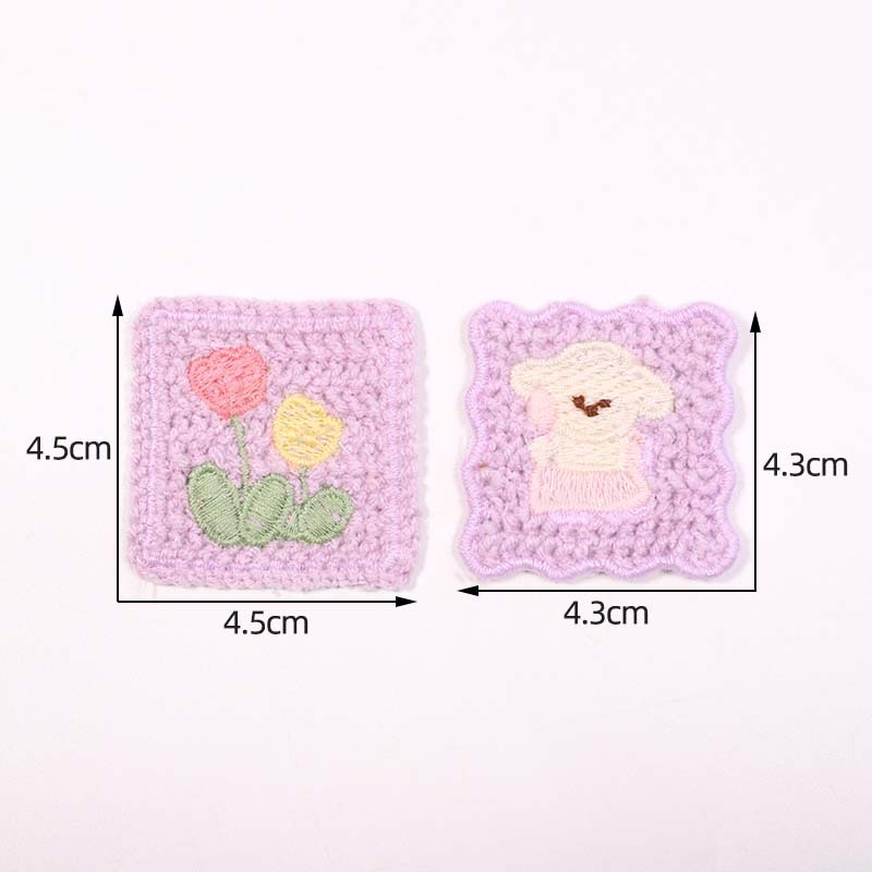 5PCS Clothes patch sticker pat - Embroidery Flower Pattern ulasan dan harga