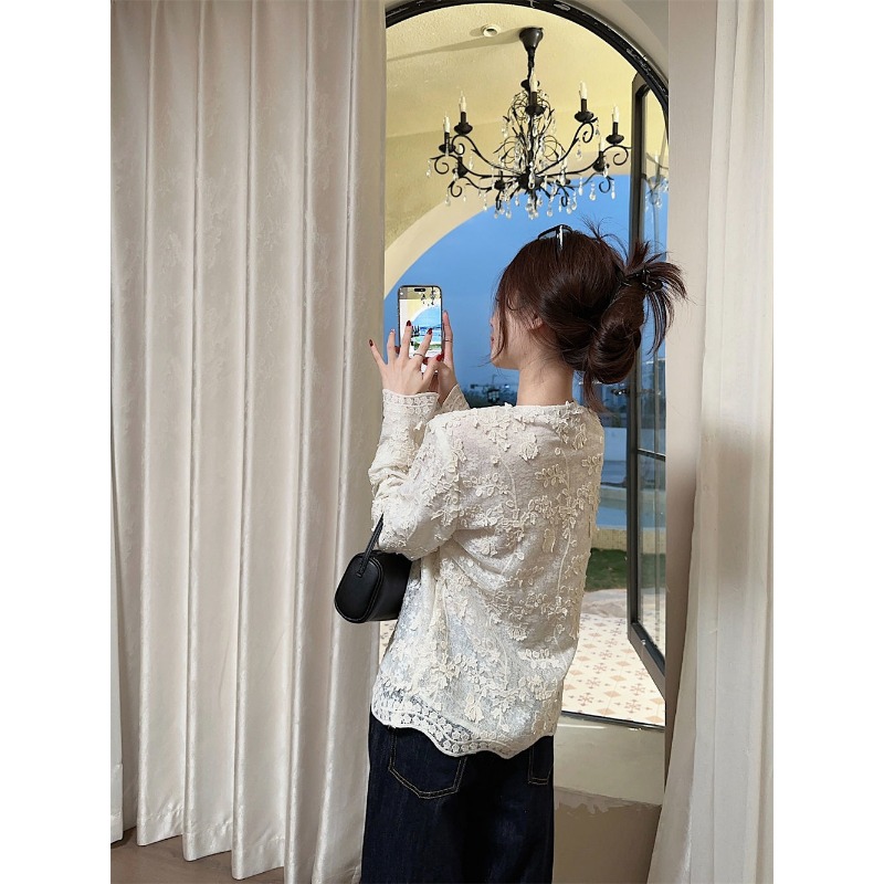 Fashion Embroidered Three-dime - Embroidery Cardigan ulasan dan harga
